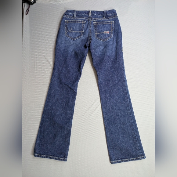 Ariat FR Work Jeans Womens 27R Blue Denim Mid Rise Bootcut Flame Resistant - Picture 4 of 12